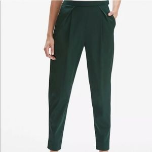 MM LaFleur Satin Windsor Trouser-Fir Tree NWT sz 8